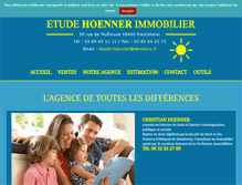 Tablet Screenshot of etude-hoenner.com
